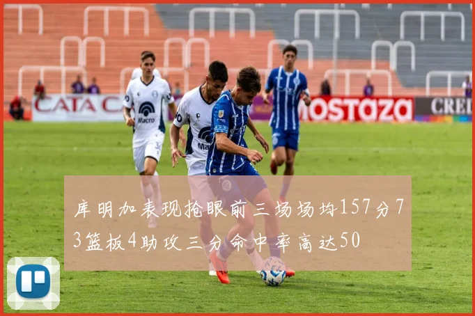 库明加表现抢眼前三场场均157分73篮板4助攻三分命中率高达50